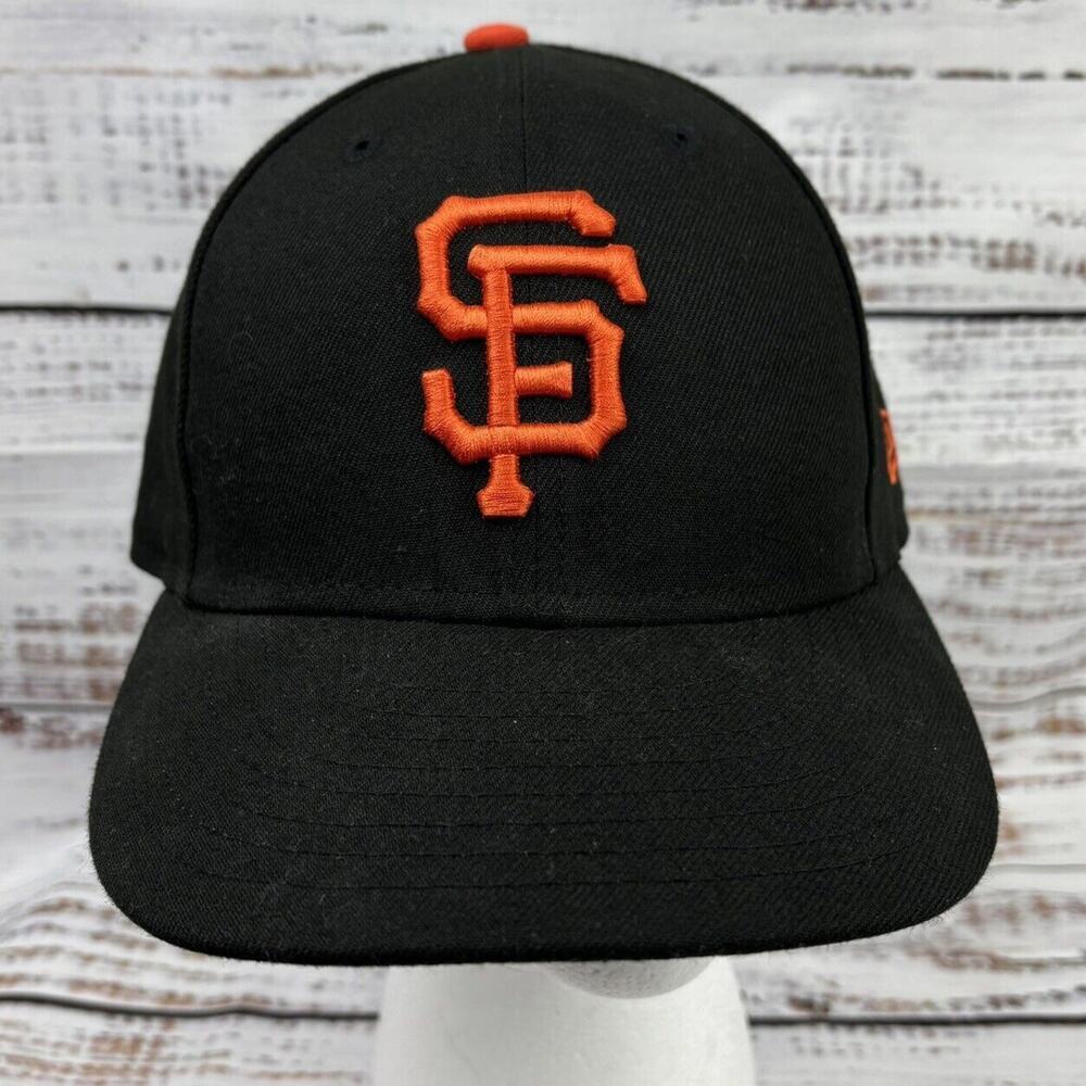 San Francisco Giants MLB Fitted New Era 59Fifty Baseball Hat Black Size 7 1/8